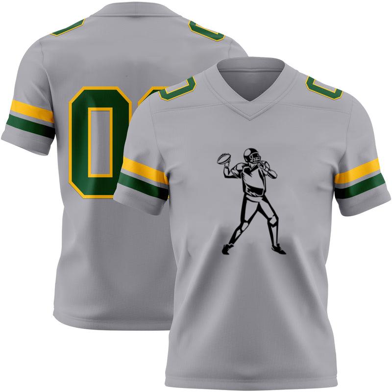American Football Player Throw High Contrast Football Jersey