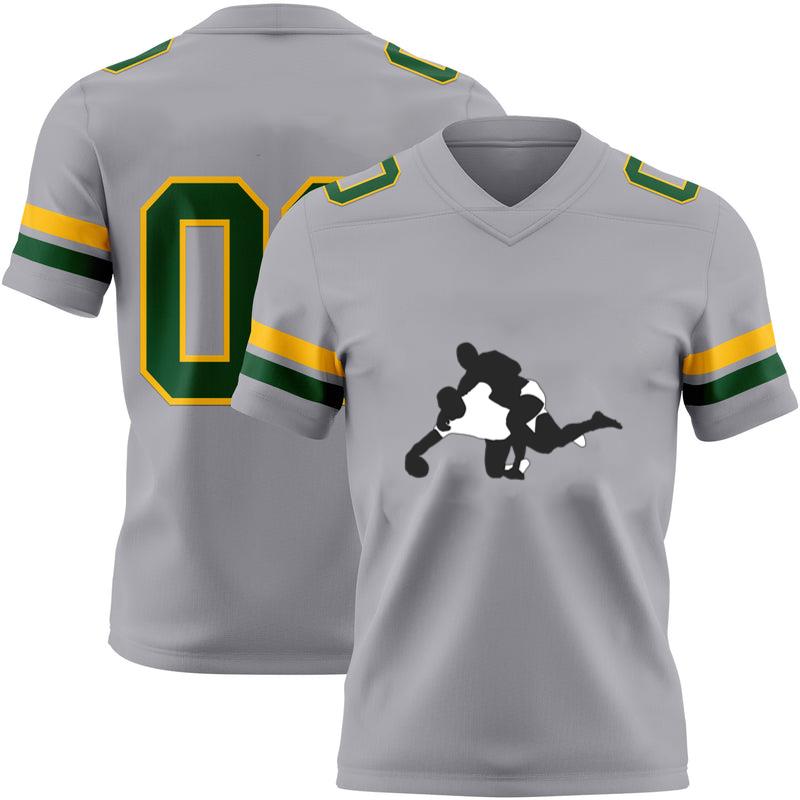 American Football Players Tackling  Football Jersey