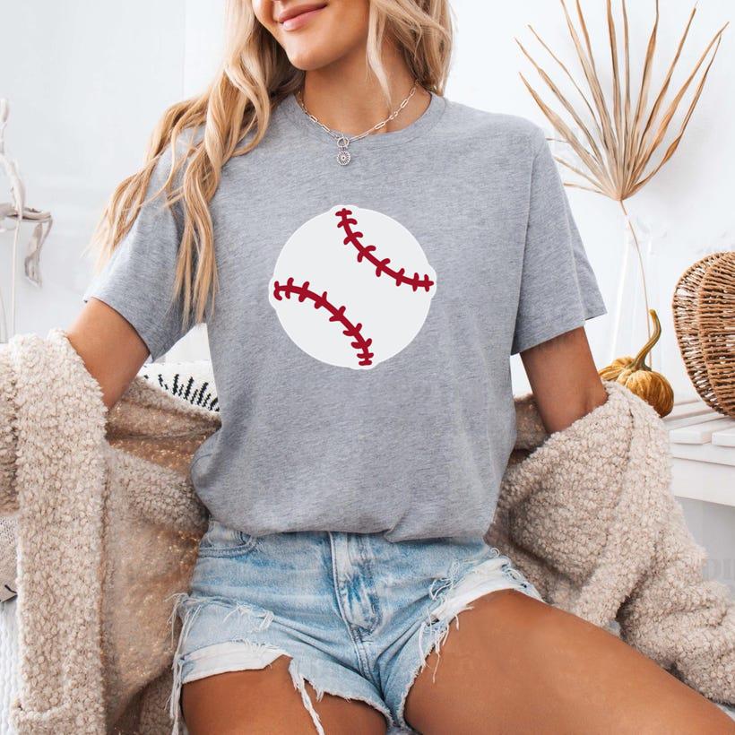 Baseball Ball Flat Design T-Shirt
