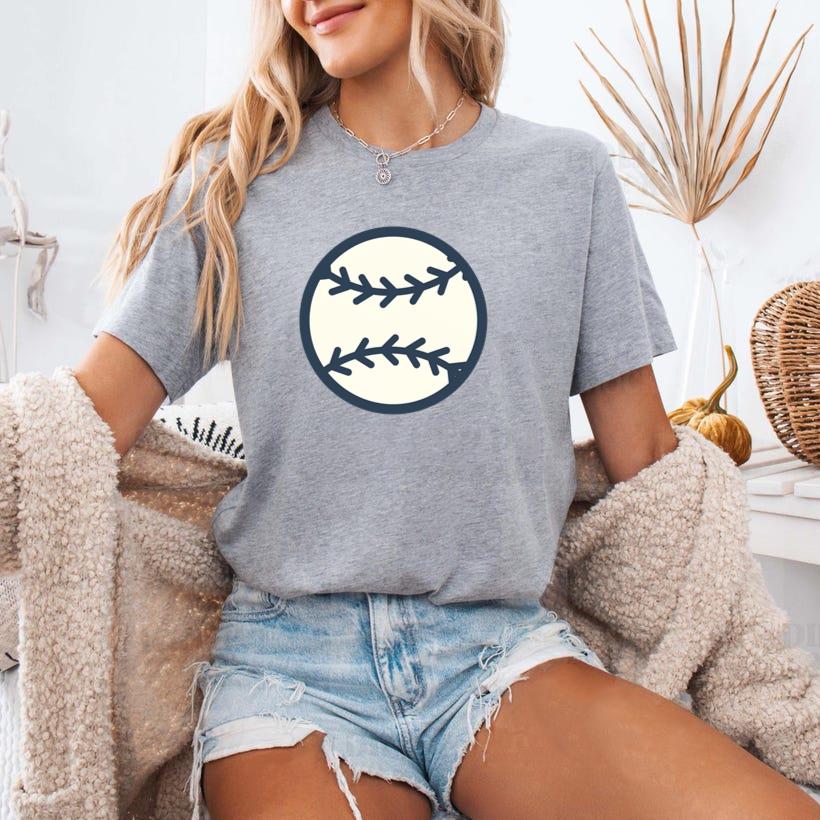 Baseball Ball Stroke Icon T-Shirt