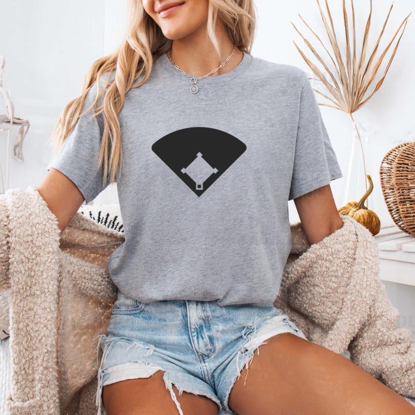 Baseball Court Silhouette T-Shirt