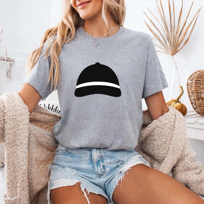 Baseball Hat Front View Flat T-Shirt