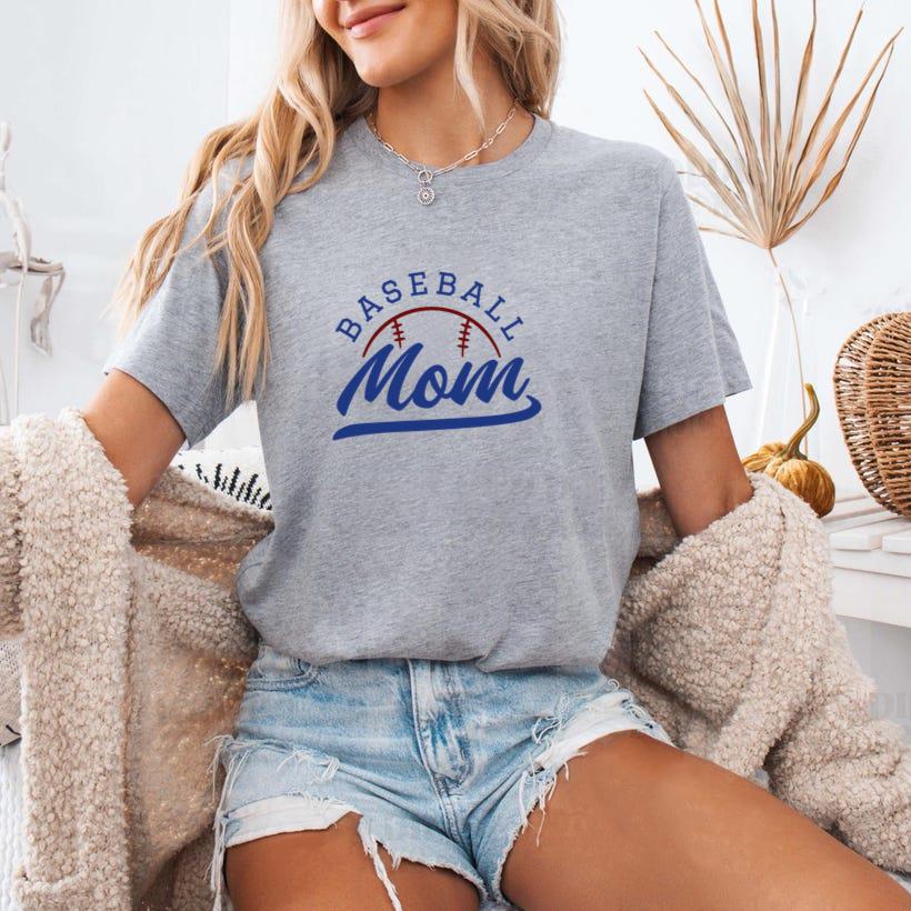 Baseball Mom Ball Design T-Shirt
