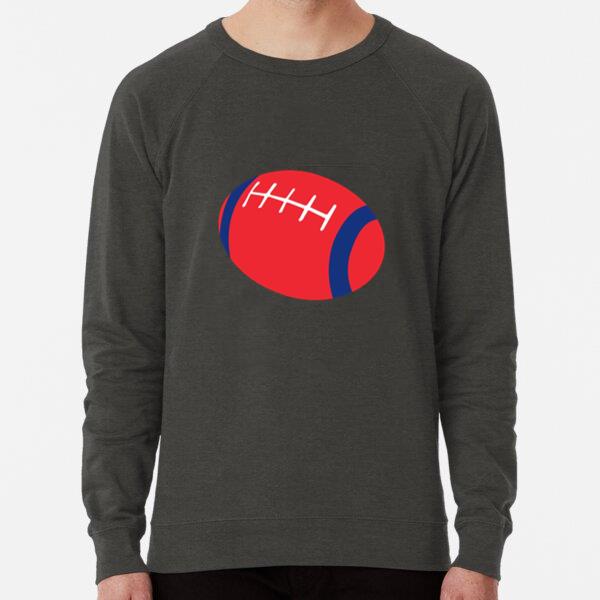 Blue Red Rugby Ball Sweatshirt