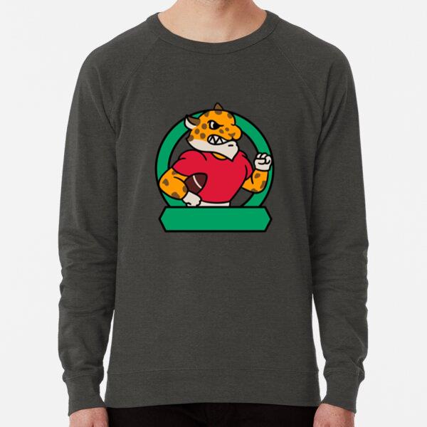Cartoon Cheetah Holding A Football Sweatshirt