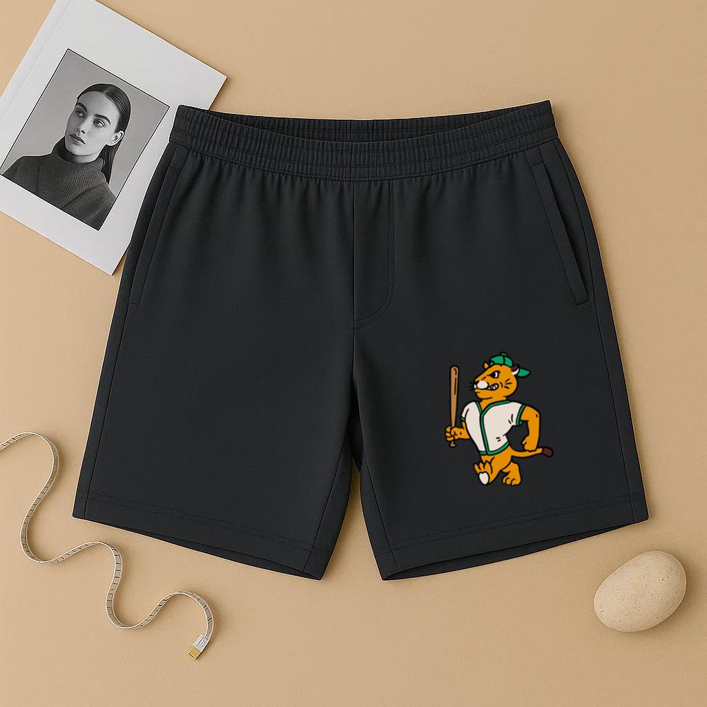 Cartoon Tiger Holding A Baseball Bat Short