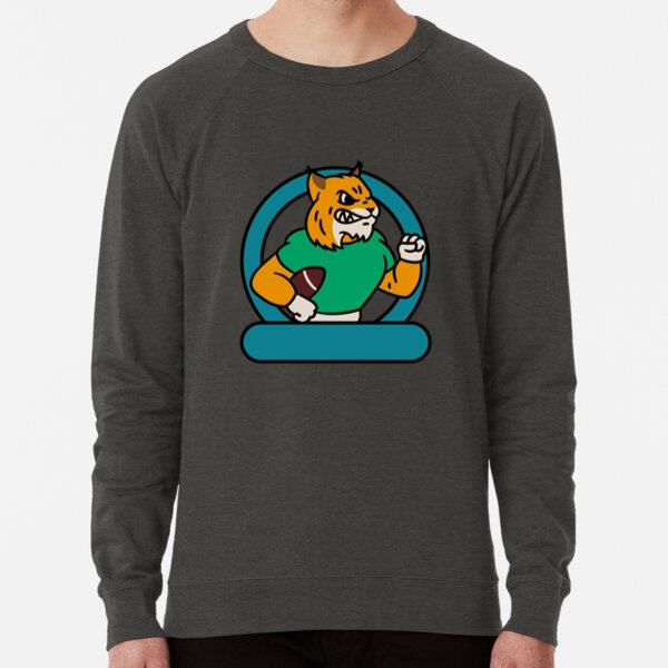 Cartoon Tiger Holding A Footballs Sweatshirt
