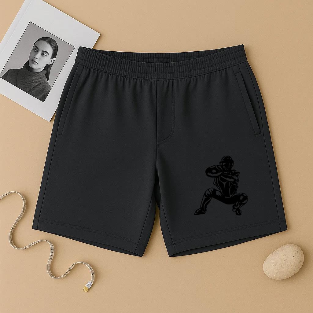 Catcher Baseball Player High Contrast Short