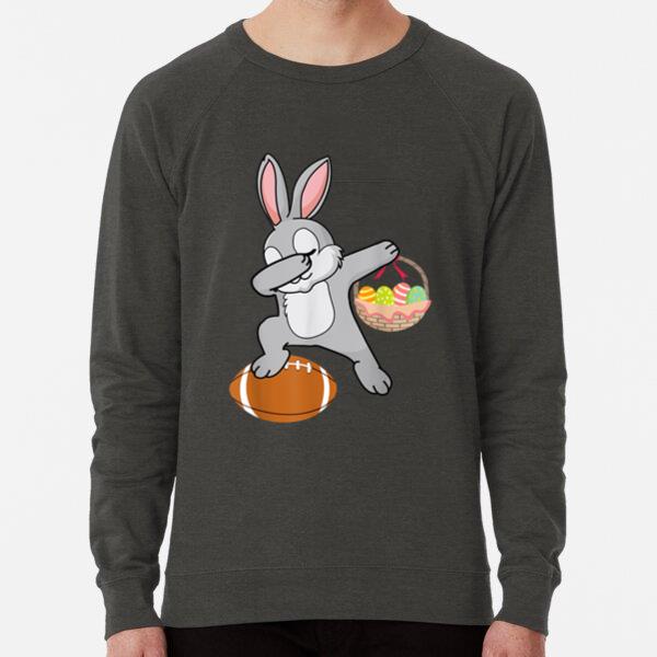 Dabbing Bunny Football Easter Day Sweatshirt
